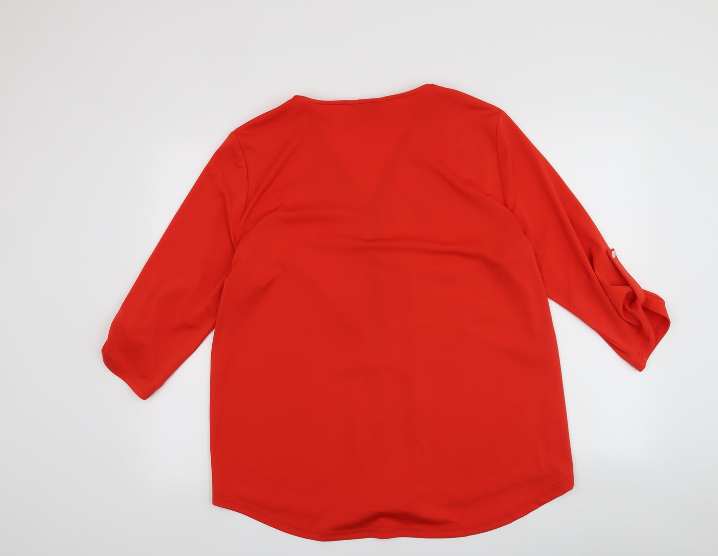 Preworn Womens Red   Basic Blouse Size XL