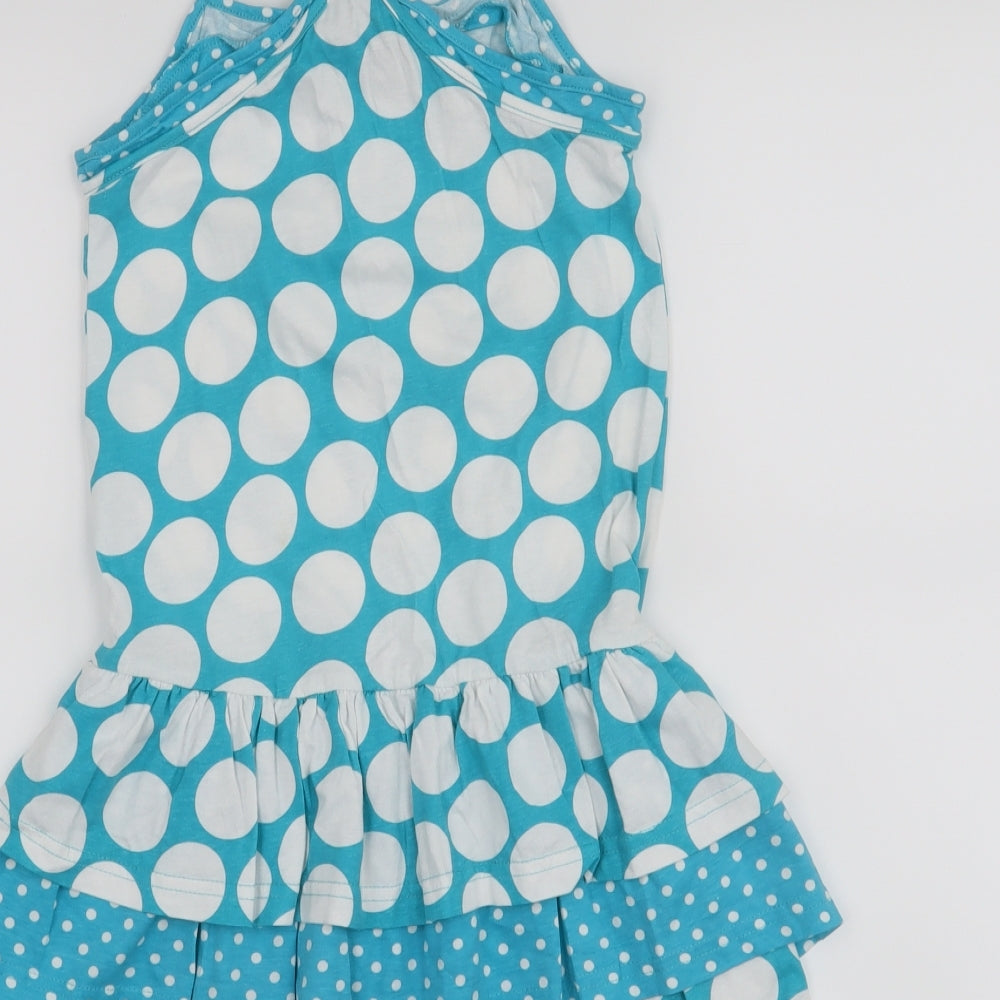 George Girls Black Polka Dot  A-Line  Size 8-9 Years