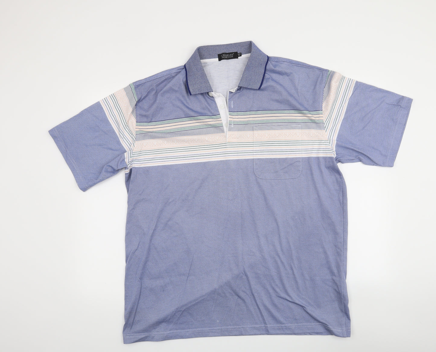 Charles Norton Mens Blue    T-Shirt Size XL
