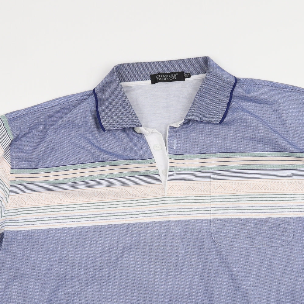 Charles Norton Mens Blue    T-Shirt Size XL