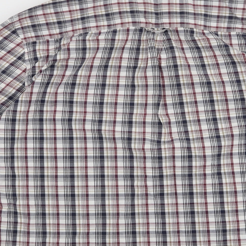 Maine Mens Red Check   Button-Up Size M