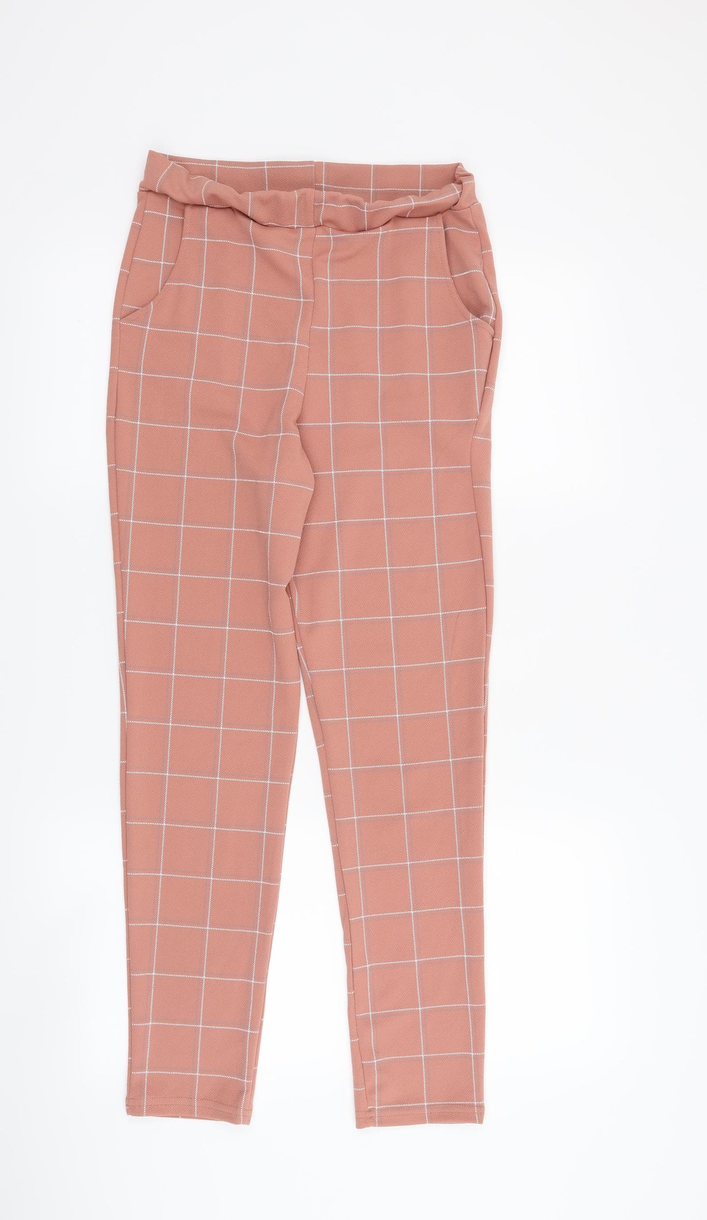 PRETTYLITTLETHING Womens Pink   Trousers  Size 10 L26 in