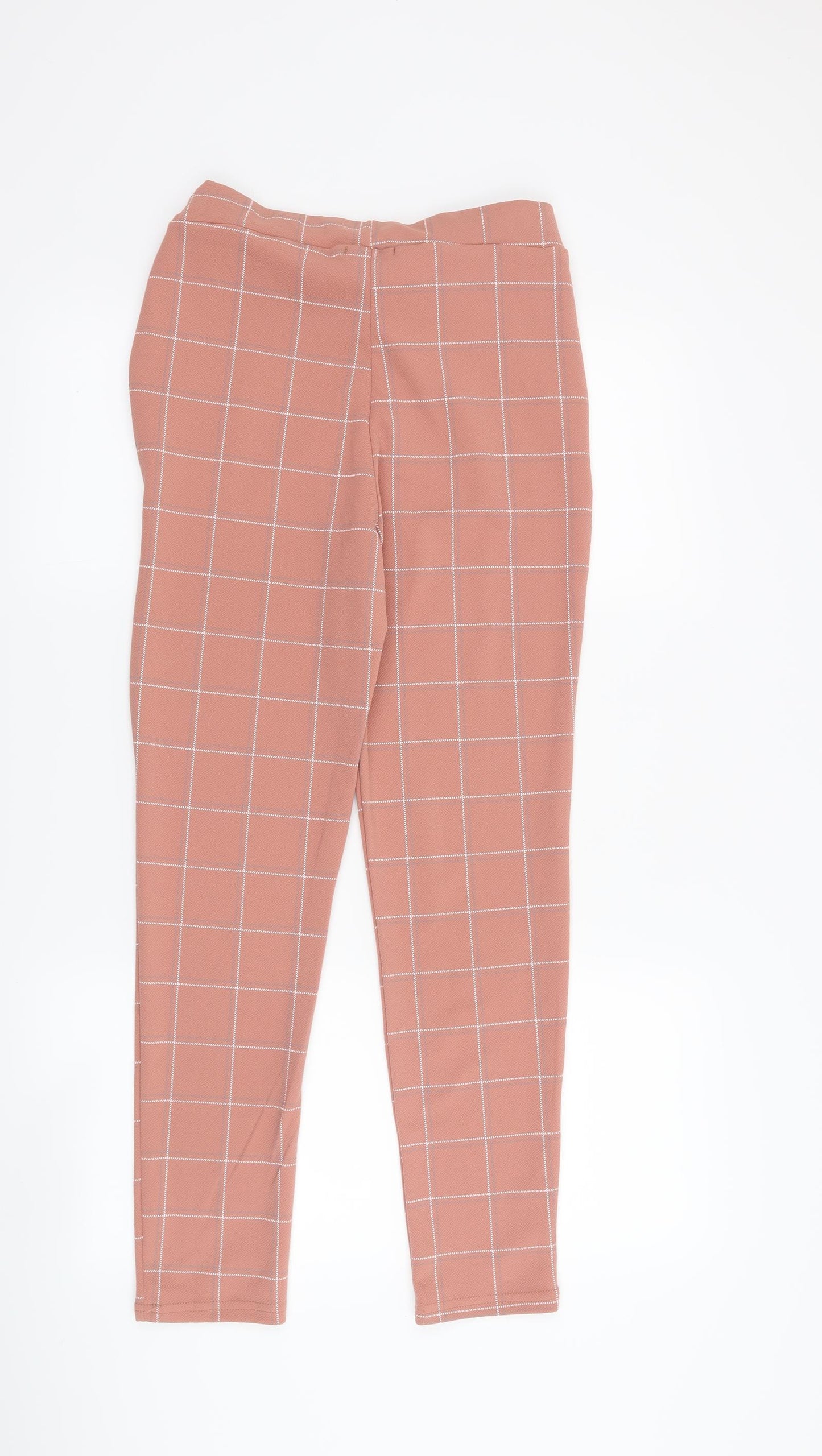 PRETTYLITTLETHING Womens Pink   Trousers  Size 10 L26 in