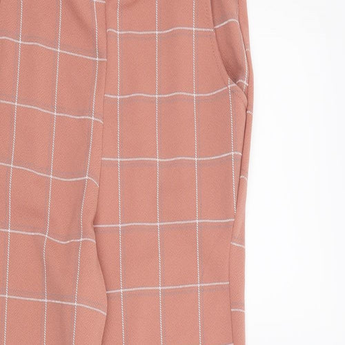 PRETTYLITTLETHING Womens Pink   Trousers  Size 10 L26 in