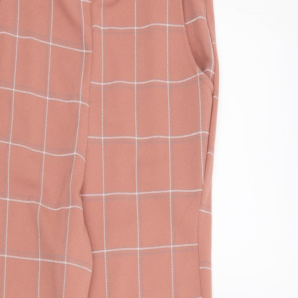 PRETTYLITTLETHING Womens Pink   Trousers  Size 10 L26 in
