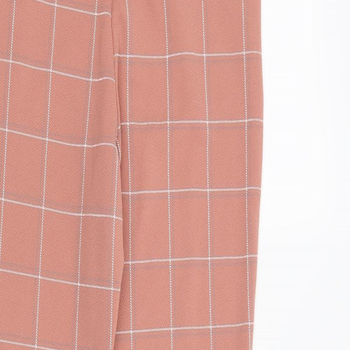 PRETTYLITTLETHING Womens Pink   Trousers  Size 10 L26 in