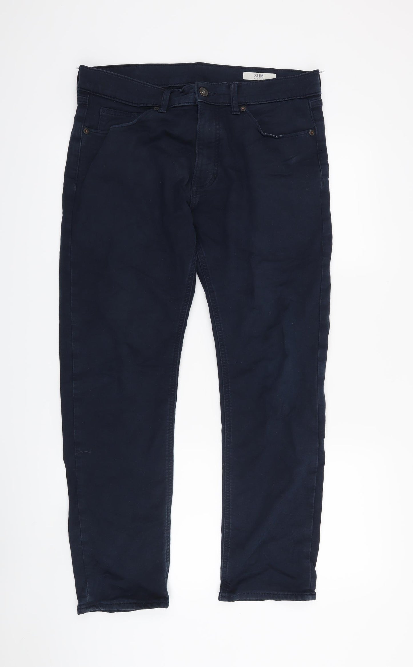 M&S  Mens Blue   Skinny Jeans Size 34 in L29 in
