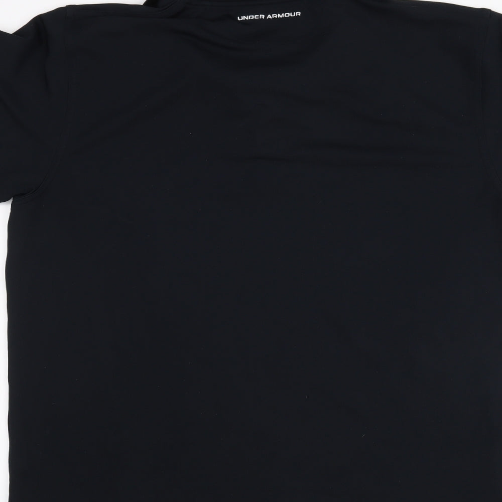 Under armour Mens Black    T-Shirt Size L