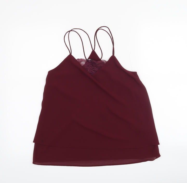 New Look Womens Red   Basic Blouse Size 8