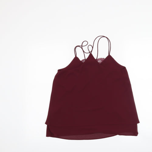 New Look Womens Red   Basic Blouse Size 8