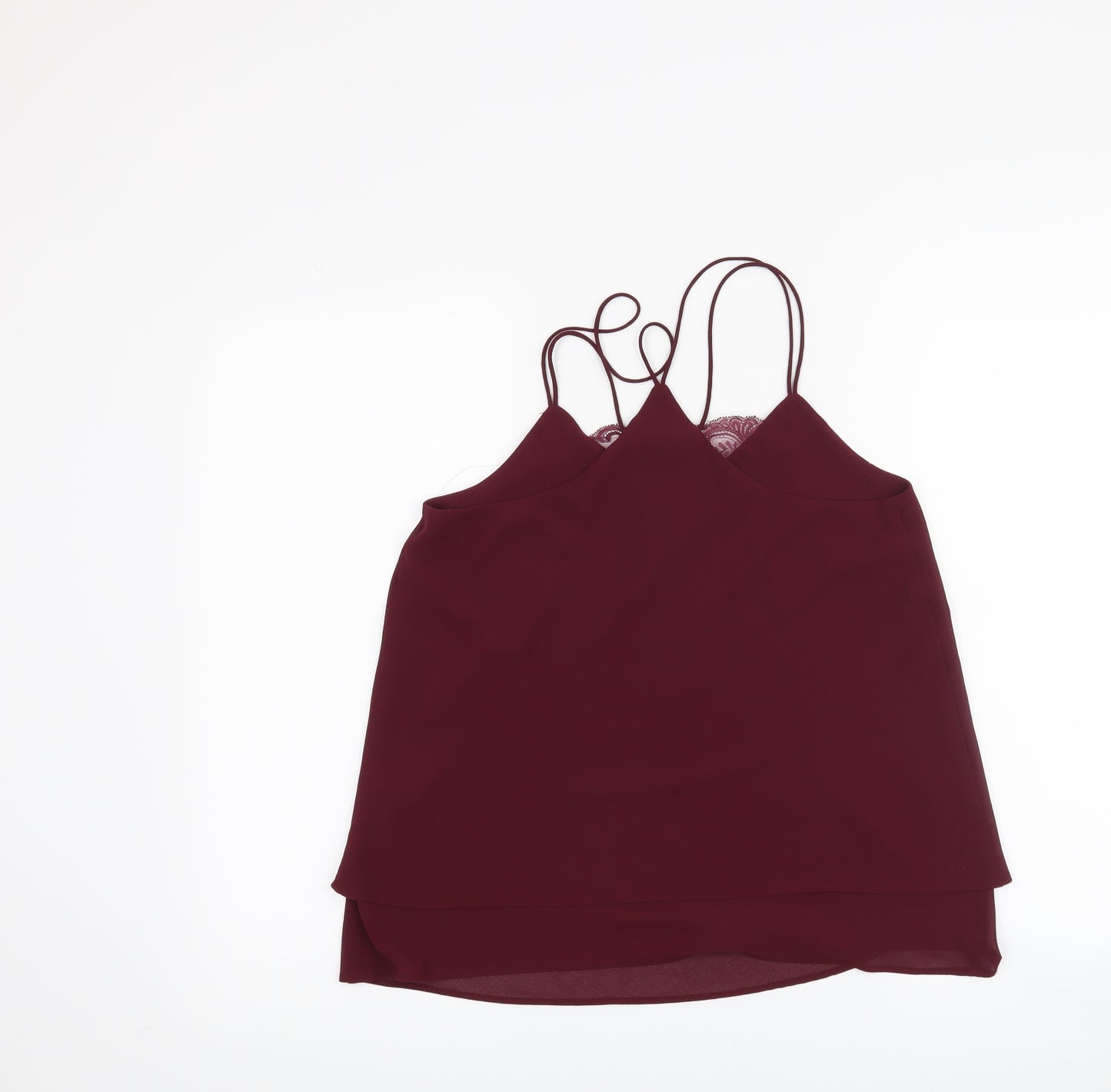 New Look Womens Red   Basic Blouse Size 8