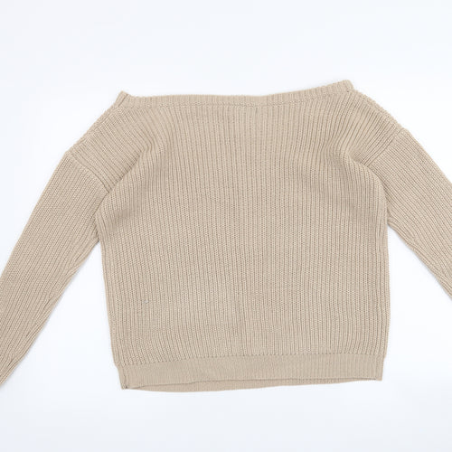 Missguided Womens Beige   Pullover Jumper Size S