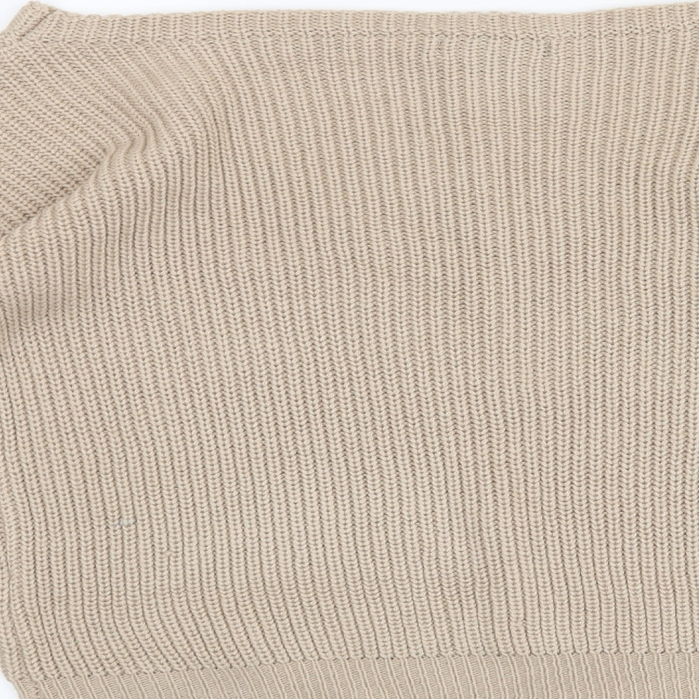 Missguided Womens Beige   Pullover Jumper Size S