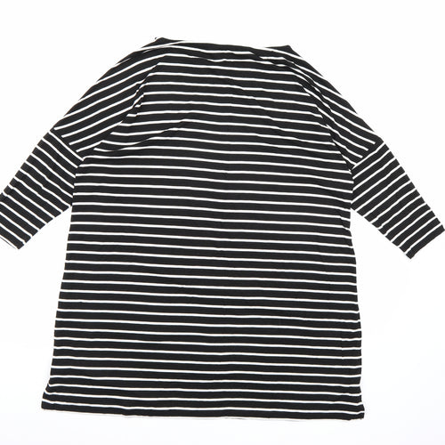 Very Womens Black Striped  A-Line  Size 12