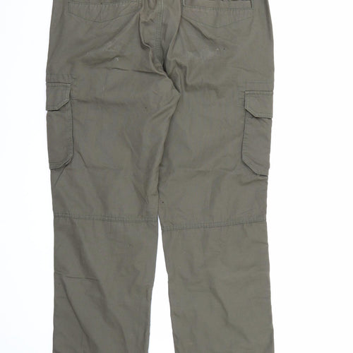 F&F Mens Green   Cargo Trousers  L30 in