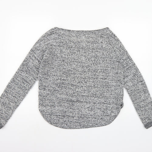 New Look Womens Grey  Knit Pullover Jumper Size 10