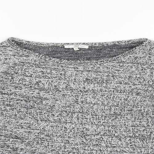New Look Womens Grey  Knit Pullover Jumper Size 10