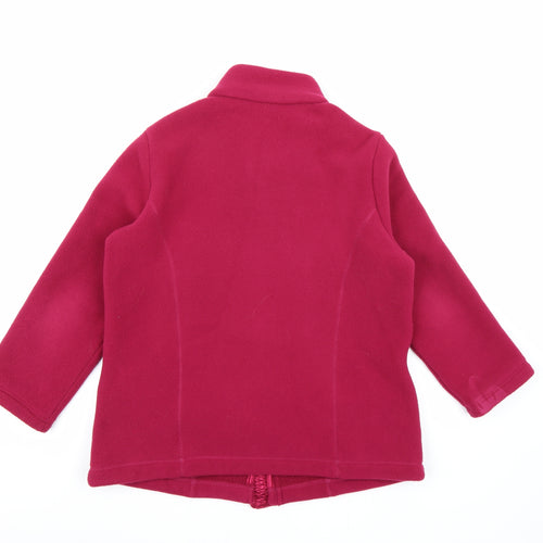 Marks and Spencer Womens Pink  Fleece Overcoat Coat Size 14