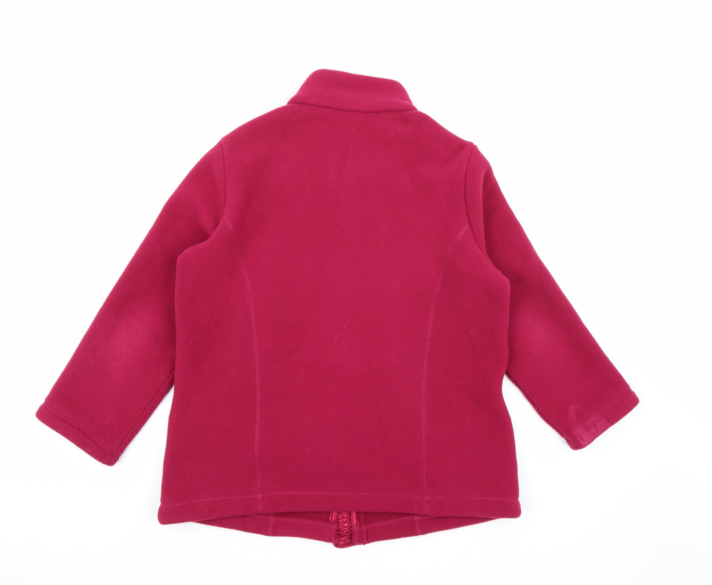 Marks and Spencer Womens Pink  Fleece Overcoat Coat Size 14