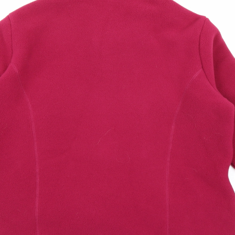 Marks and Spencer Womens Pink  Fleece Overcoat Coat Size 14