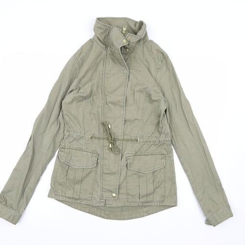 Divided by H&M Womens Green  Denim Overcoat Coat Size 8