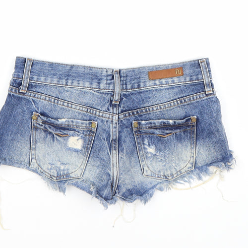 River Island Womens Blue  Denim Hot Pants Shorts Size 6