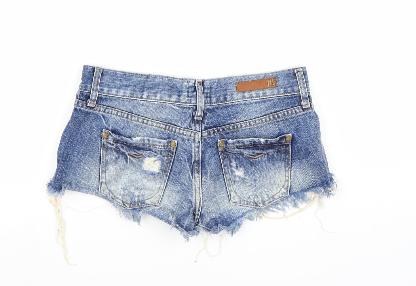 River Island Womens Blue  Denim Hot Pants Shorts Size 6