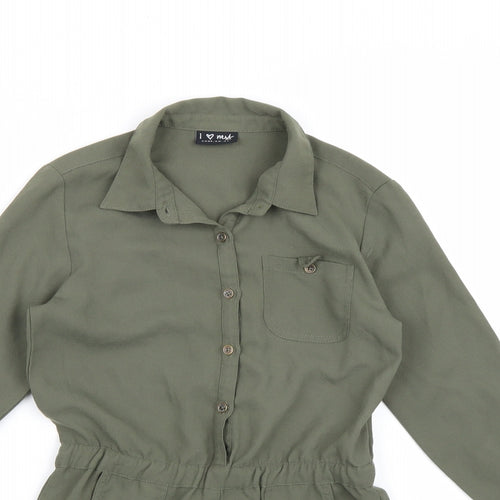 NEXT Girls Green  Chiffon Playsuit One-Piece Size 6 Years