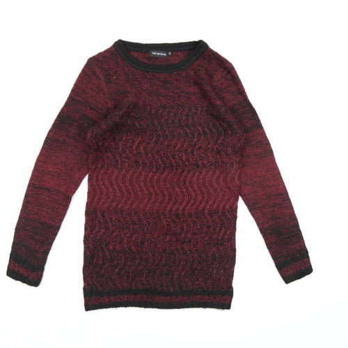 Terranova Womens Red  Knit Pullover Jumper Size S