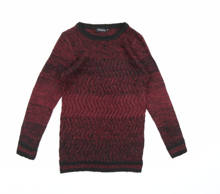 Terranova Womens Red Knit Pullover Jumper Size S