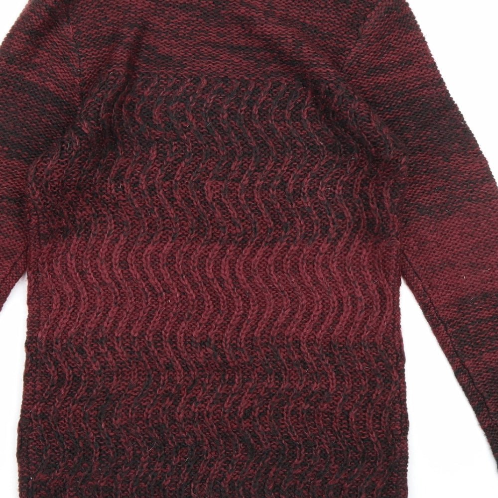 Terranova Womens Red  Knit Pullover Jumper Size S