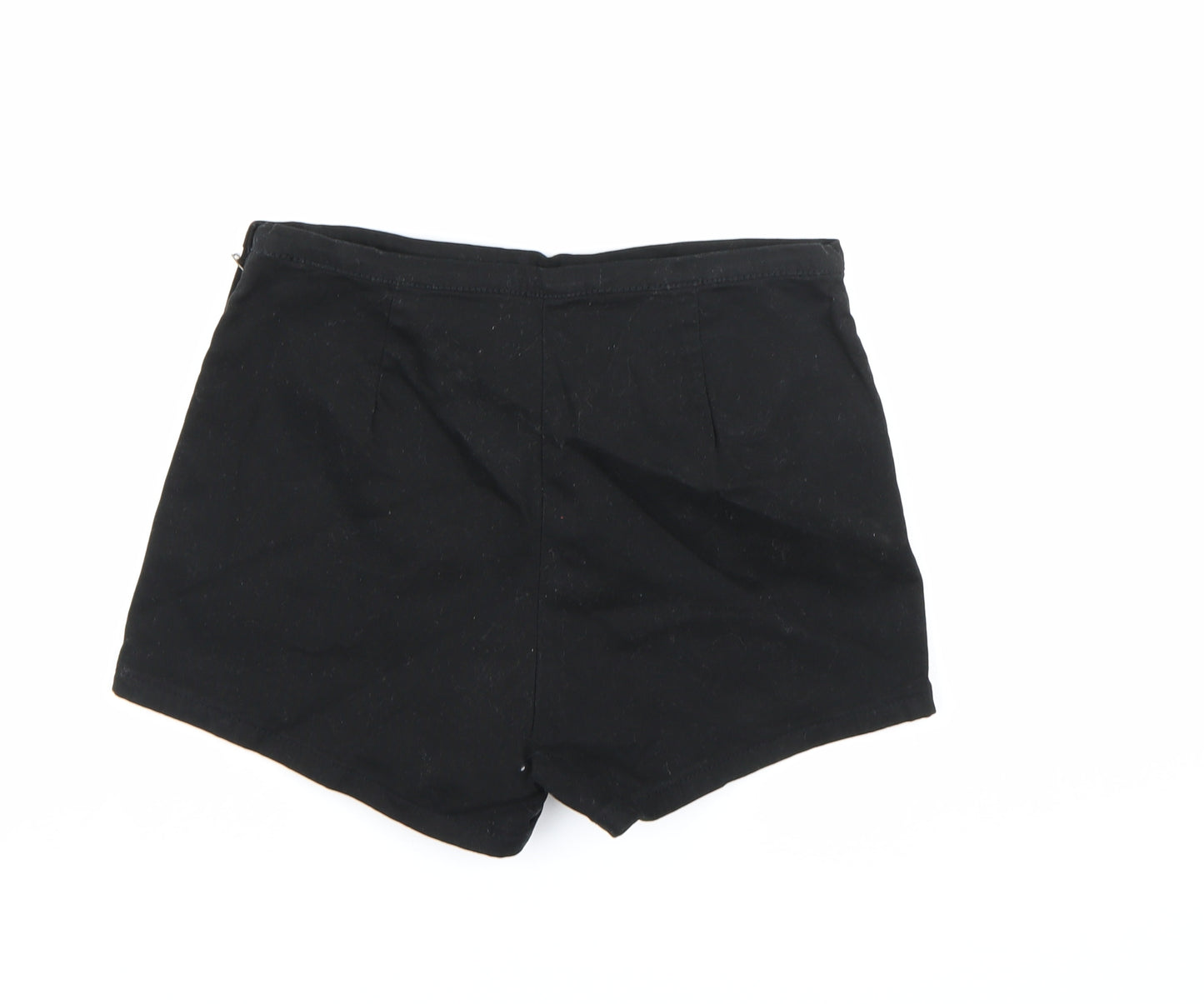 FOREVER 21 Womens Black  Denim Hot Pants Shorts Size M