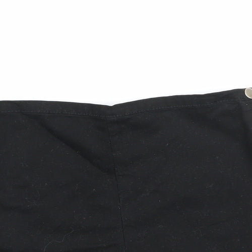 FOREVER 21 Womens Black  Denim Hot Pants Shorts Size M