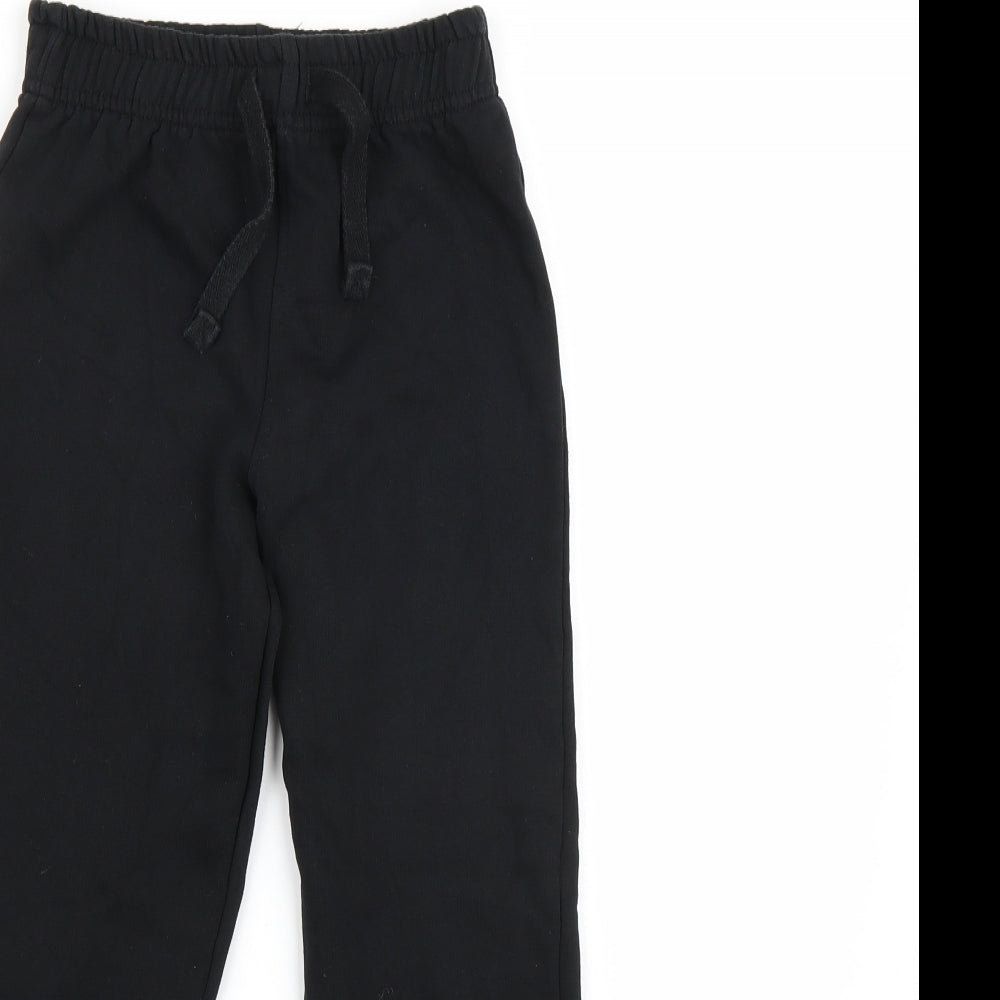 Lily & Dan Boys Black  Jersey Jogger Trousers Size 7-8 Years