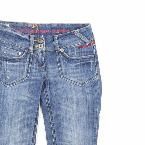 River Island Womens Blue  Denim Bermuda Shorts Size 6