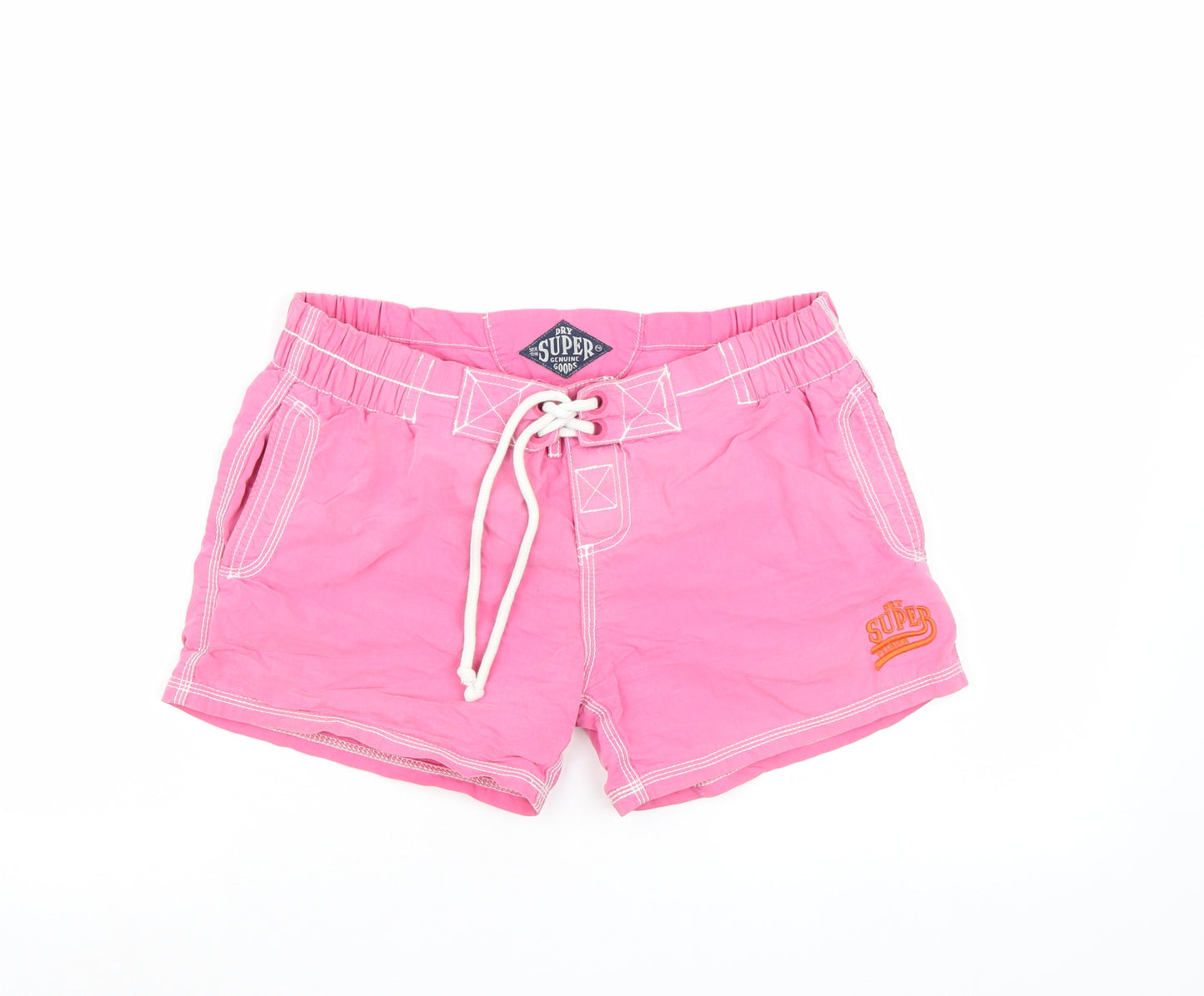 Superdry Womens Pink   Sweat Shorts Size XS