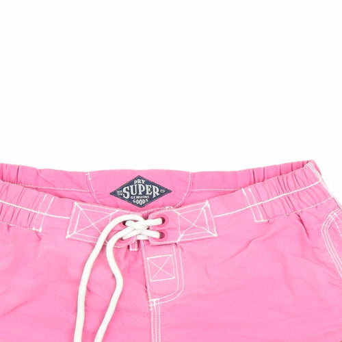 Superdry Womens Pink   Sweat Shorts Size XS
