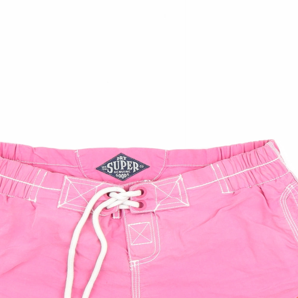 Superdry Womens Pink   Sweat Shorts Size XS