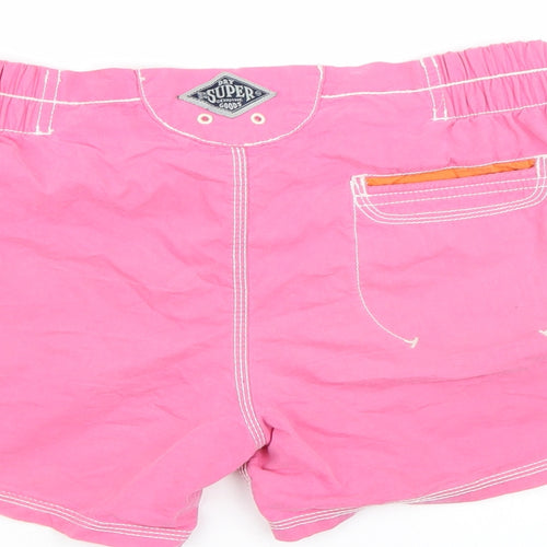 Superdry Womens Pink   Sweat Shorts Size XS