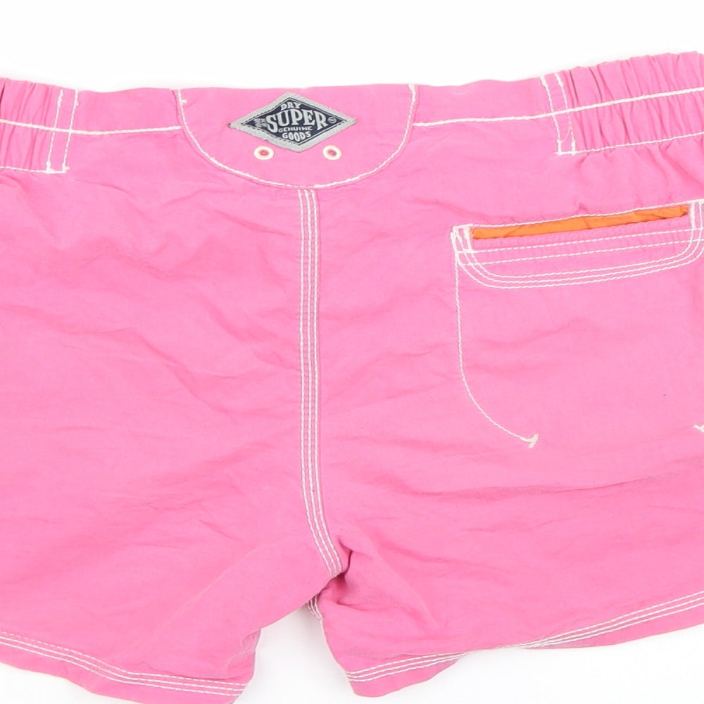 Superdry Womens Pink   Sweat Shorts Size XS