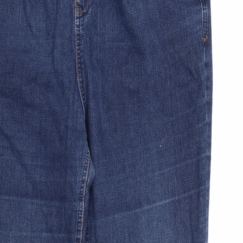 Preworn Womens Blue  Denim Bootcut Jeans Size 22 L30 in