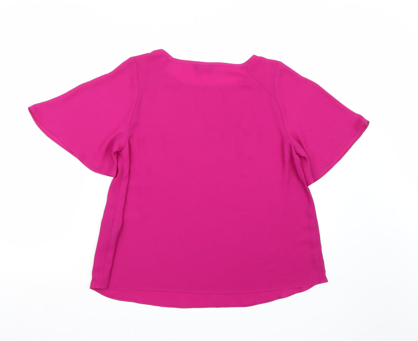 F&F Womens Purple  Chiffon Basic Blouse Size 10