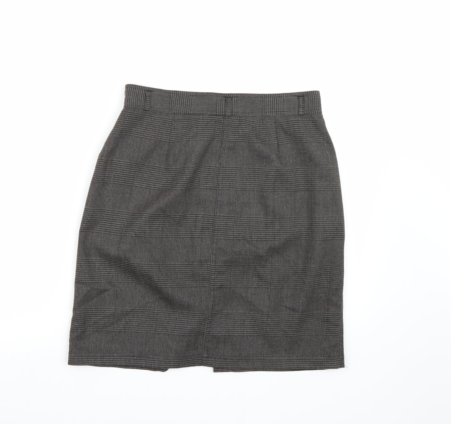 Papaya Womens Grey Check  A-Line Skirt Size 12
