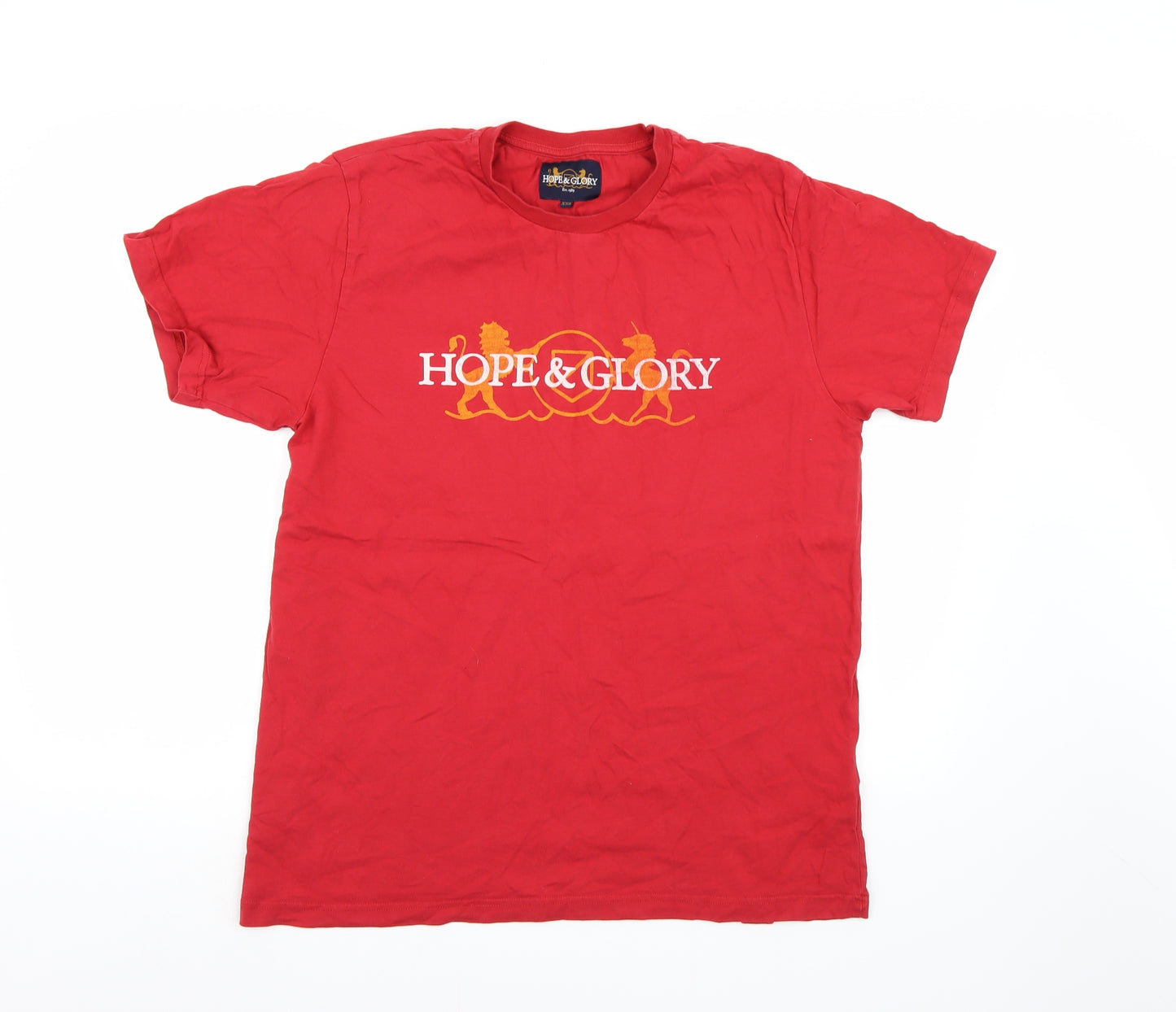 Hope & Glory Mens Red    T-Shirt Size 2XL