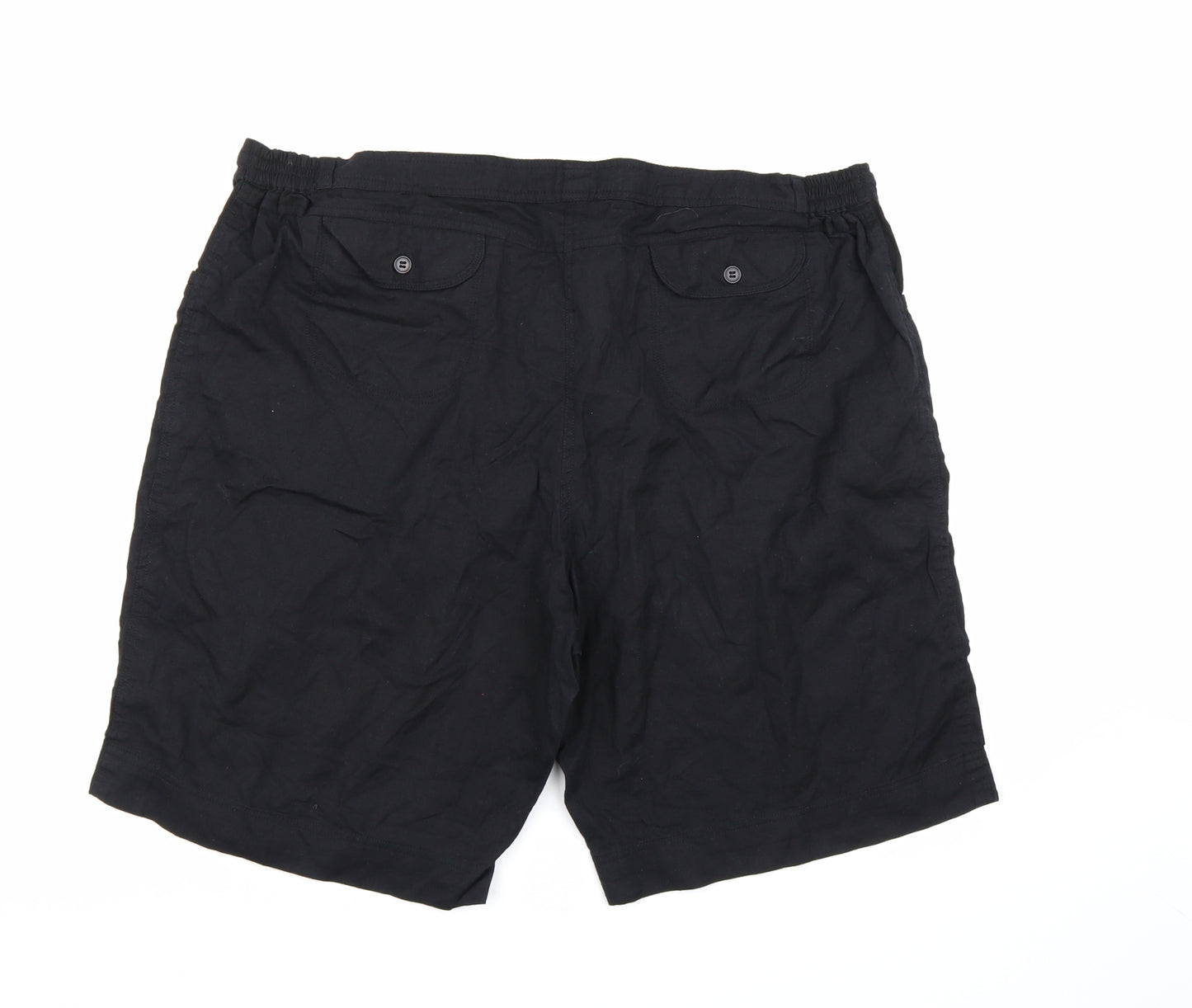 Glamorosa Womens Black   Chino Shorts Size 22