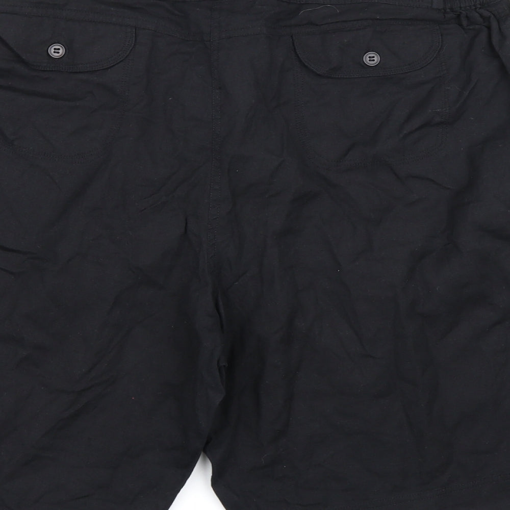 Glamorosa Womens Black   Chino Shorts Size 22
