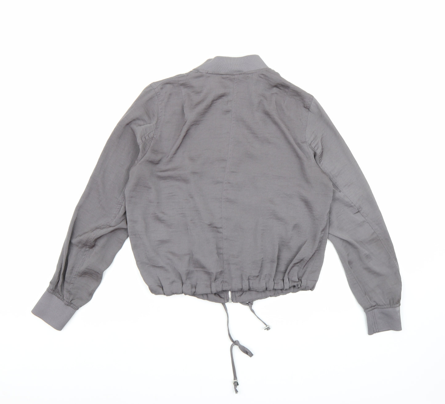 Divided by H&M Womens Grey  Satin Jacket  Size 10