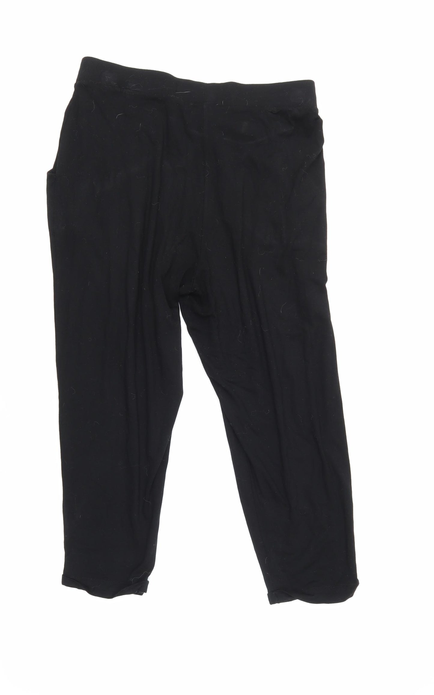 Harem Womens Black   Jogger Leggings Size 10 L25 in
