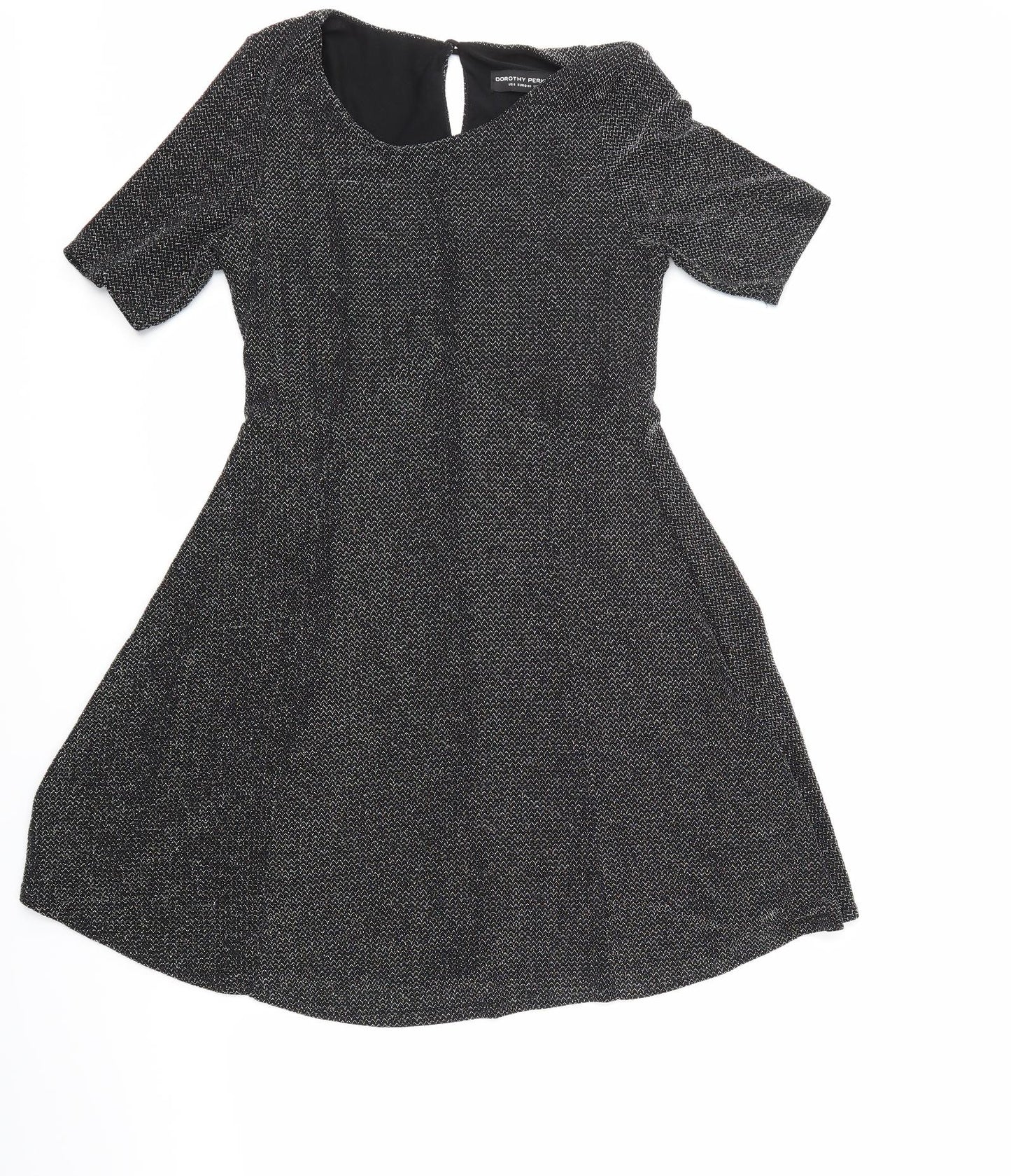 Dorothy Perkins Womens Black   A-Line  Size 8