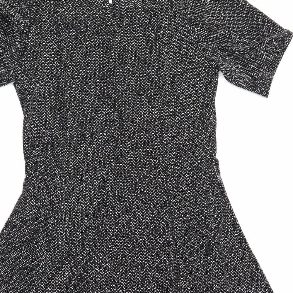 Dorothy Perkins Womens Black   A-Line  Size 8